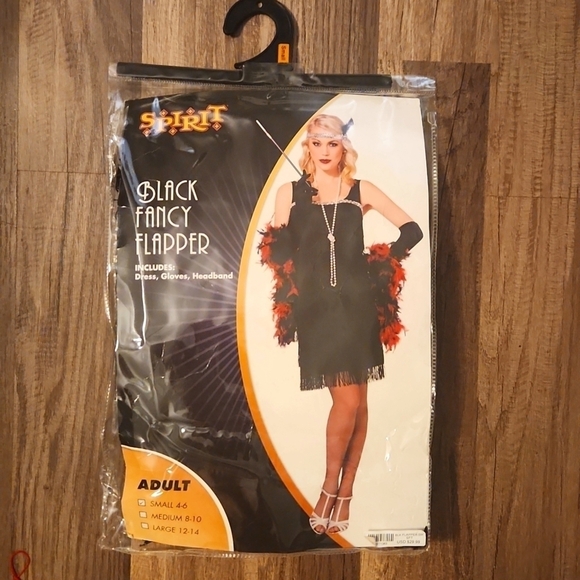 FANCY Flapper Black Costume (Dress Only) Size Small Never Worn. - Picture 1 of 3